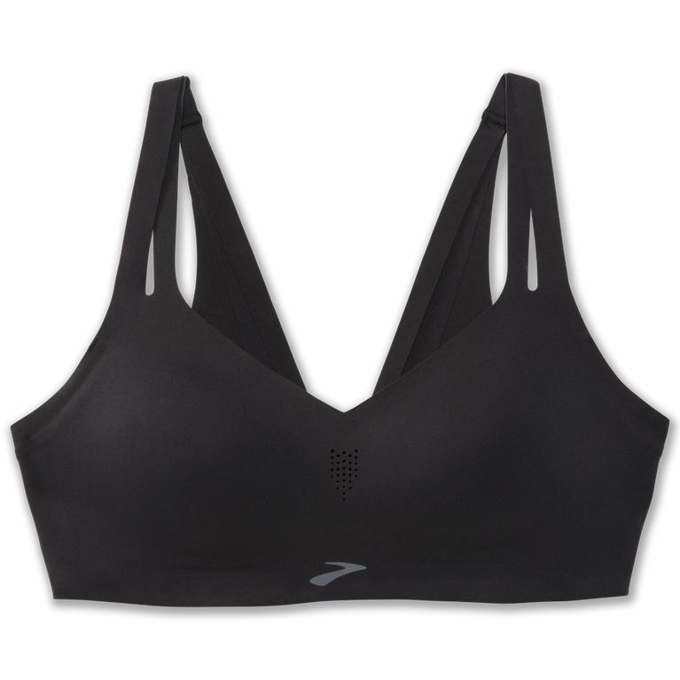 Brooks Dare Strappy Sports Womens Running Bra - Black - Indonesia (GTKJ-05684)